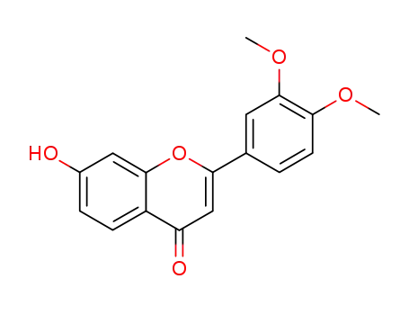 Molecular Structure of 33513-36-9 (2-(3,4-DIMETHOXYPHENYL)-7-HYDROXY-4-CHROMANONE)