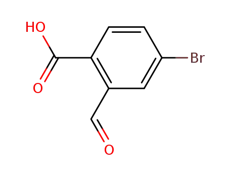 Molecular Structure of 871502-87-3 (4-BROMO-2-FORMYLBENZOIC ACID)