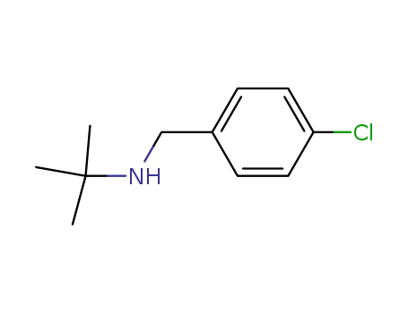 Molecular Structure of 46234-01-9 (N-(tert-butyl)-N-(4-chlorobenzyl)amine)