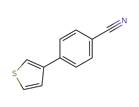 Molecular Structure of 172507-33-4 (4-(3-THIENYL)BENZONITRILE)