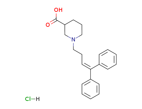 1-(4,4-diphenyl-3-butenyl)-3-piperidinecarboxylic acid hydrochloride；SKF 89976A HCl