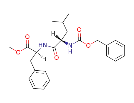 Molecular Structure of 4818-00-2 (L-Phenylalanine, N-[(phenylmethoxy)carbonyl]-L-leucyl-, methyl ester)