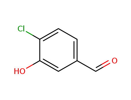 Molecular Structure of 56962-12-0 (Benzaldehyde,  4-chloro-3-hydroxy-)