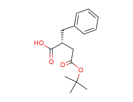 Molecular Structure of 122225-33-6 ((R)-2-benzyl-4-tert-butoxy-4-oxobutanoic acid)
