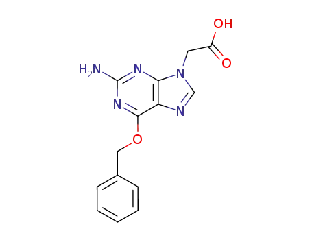 9H-Purine-9-acetic acid, 2-amino-6-(phenylmethoxy)-