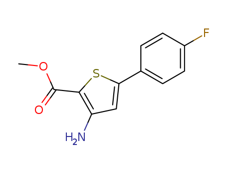 2-Thiophenecarboxylicacid, 3-amino-5-(4-fluorophenyl)-, methyl ester  CAS NO.175137-08-3