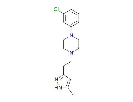 1-(3-chlorophenyl)-4-[2-(5-methyl-1H-pyrazol-3-yl)ethyl]Piperazine