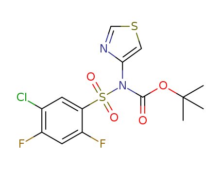 tert-Butyl[(5-chloro-2,4-difluorophenyl)sulfonyl]1,3-thiazol-4-ylcarbamate