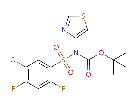 tert-부틸[(5-클로로-2,4-디플루오로페닐)술포닐]1,3-티아졸-4-일카르바메이트