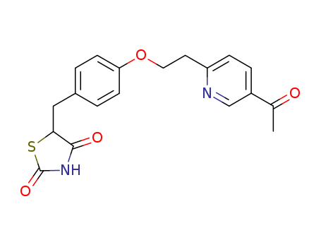 2,4-Thiazolidinedione,5-[[4-[2-(5-acetyl-2-pyridinyl)ethoxy]phenyl]methyl]-