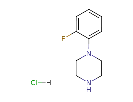 Molecular Structure of 76835-09-1 (N-(2-FLUOROPHENYL)PIPERAZINE HYDROCHLORIDE)