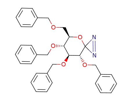 4-Oxa-1,2-diazaspiro[2.5]oct-1-ene,
6,7,8-tris(phenylmethoxy)-5-[(phenylmethoxy)methyl]-, (5R,6R,7S,8R)-
