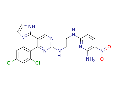 N2-(2-((4-(2,4-DICHLOROPHENYL)-5-(1H-IMIDAZOL-2-YL)PYRIMIDIN-2-YL)AMINO)ETHYL)-5-NITROPYRIDINE-2,6-DIAMINE