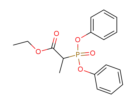Propanoic acid, 2-(diphenoxyphosphinyl)-, ethyl ester