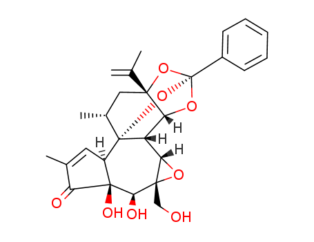 6H-2,8b-Epoxyoxireno[6,7]azuleno[5,4-e]-1,3-benzodioxol-6-one,3a,3b,3c,4a,5,5a,8a,9,10,10a-decahydro-5,5a-dihydroxy-4a-(hydroxymethyl)-7,9-dimethyl-10a-(1-methylethenyl)-2-phenyl-,(2S,3aR,3bS,3cS,4aR,
