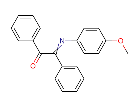 Molecular Structure of 4198-96-3 ((2Z)-2-[(4-methoxyphenyl)imino]-1,2-diphenylethanone)