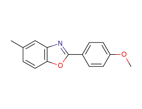 Molecular Structure of 35876-70-1 (BENZOXAZOLE, 2-(4-METHOXYPHENYL)-5-METHYL)
