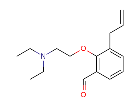 Molecular Structure of 93148-15-3 (2-[2-(diethylamino)ethoxy]-3-(prop-2-en-1-yl)benzaldehyde)