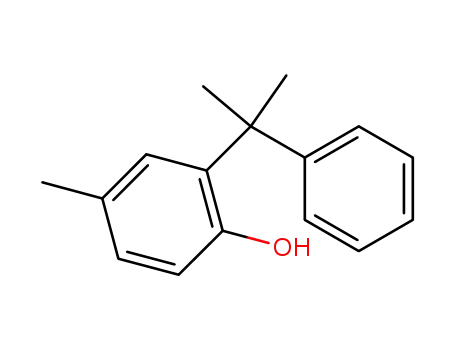 Molecular Structure of 2675-76-5 (4-methyl-2-(2-phenylpropan-2-yl)phenol)