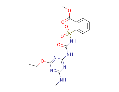 Benzoic acid,2-[[[[[4-ethoxy-6-(methylamino)-1,3,5-triazin-2-yl]amino]carbonyl]amino]sulfonyl]-,methyl ester