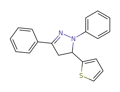 1H-Pyrazole, 4,5-dihydro-1,3-diphenyl-5-(2-thienyl)-