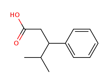 Molecular Structure of 51690-50-7 (4-methyl-3-phenylpentanoic acid)