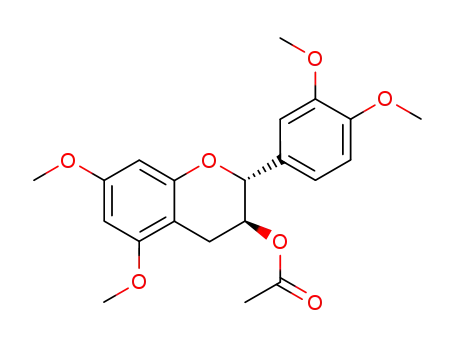 Molecular Structure of 58065-35-3 ((+)-catechin tetramethyl ether acetate)