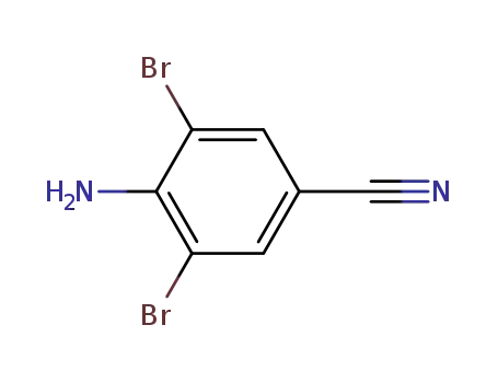 Molecular Structure of 58633-04-8 (4-Amino-3,5-dibromobenzonitrile)