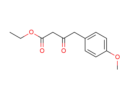 Molecular Structure of 32711-91-4 (4-(4-METHOXY-PHENYL)-3-OXO-BUTYRIC ACID ETHYL ESTER)