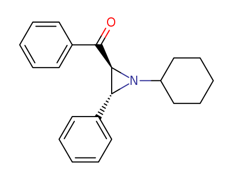 Methanone,[(2R,3S)-1-cyclohexyl-3-phenyl-2-aziridinyl]phenyl-, rel- cas  2211-61-2