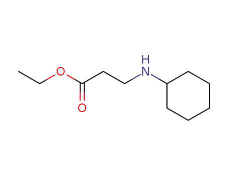 Molecular Structure of 6635-61-6 (Ethyl 3-(cyclohexylamino)propanoate)