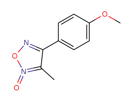 Molecular Structure of 23855-31-4 (1,2,5-Oxadiazole, 3-(4-methoxyphenyl)-4-methyl-, 5-oxide)