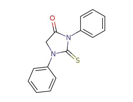 Molecular Structure of 15355-79-0 (1,3-diphenyl-2-thioxo-imidazolidin-4-one)