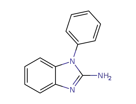 Molecular Structure of 43023-11-6 (1-Phenyl-1H-benzoimidazol-2-ylamine)