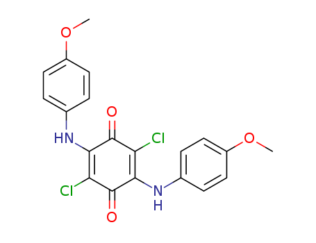 2,5-dichloro-3,6-bis[(4-methoxyphenyl)amino]cyclohexa-2,5-diene-1,4-dione cas  17123-21-6