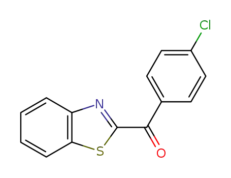 Molecular Structure of 33429-11-7 (Methanone, 2-benzothiazolyl(4-chlorophenyl)-)