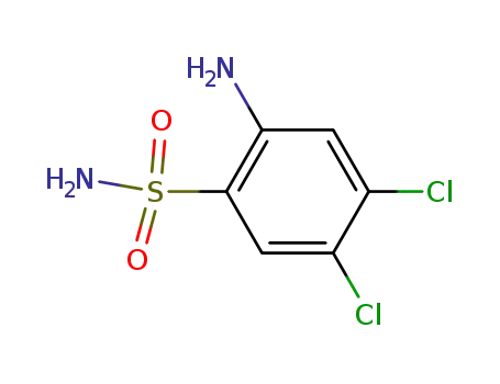 Molecular Structure of 16948-63-3 (2-Amino-4,5-dichlorobenzenesulfonamide)