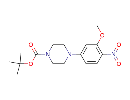 Molecular Structure of 1017782-79-4 (5-(4-BOC-piperazino)-2-nitroanisole)