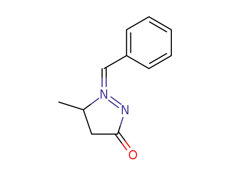 Molecular Structure of 14893-83-5 ((1E)-5-methyl-3-oxo-1-(phenylmethylidene)pyrazolidin-1-ium)