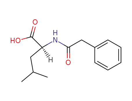 Molecular Structure of 730-15-4 (L-Leucine, N-(phenylacetyl)-)