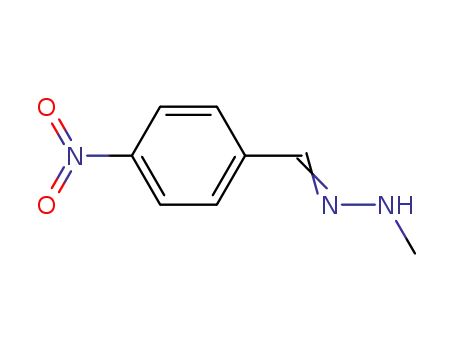 Molecular Structure of 38127-55-8 ((2E)-1-methyl-2-(4-nitrobenzylidene)hydrazine)