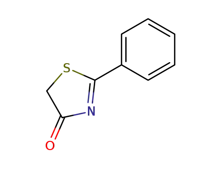 Molecular Structure of 827-46-3 (2-phenyl-1,3-thiazol-4(5H)-one)