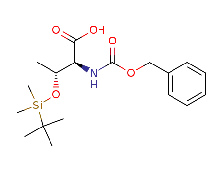 Molecular Structure of 94820-26-5 (L-Threonine,
O-[(1,1-dimethylethyl)dimethylsilyl]-N-[(phenylmethoxy)carbonyl]-)