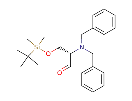 Propanal,
2-[bis(phenylmethyl)amino]-3-[[(1,1-dimethylethyl)dimethylsilyl]oxy]-,
(2S)-