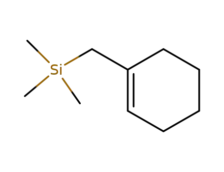 Molecular Structure of 58541-14-3 (Silane, (1-cyclohexen-1-ylmethyl)trimethyl-)