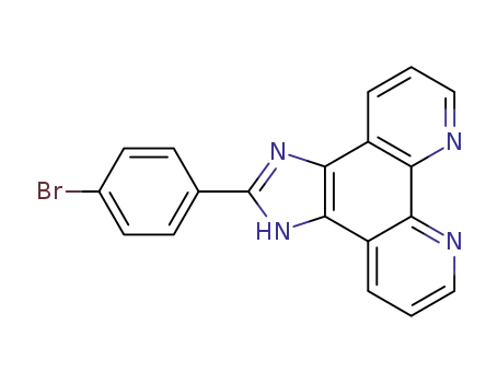 Molecular Structure of 614717-89-4 (2-(4-broMophenyl)iMidazole[4,5f][1,10]phenanthroline)