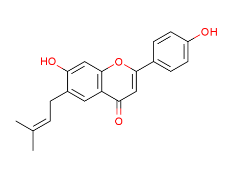 4H-1-Benzopyran-4-one,7-hydroxy-2-(4- hydroxyphenyl)-6-(3-methyl-2-butenyl)-