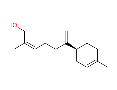 Molecular Structure of 10067-28-4 (2,6-Heptadien-1-ol, 2-methyl-6-[(1S)-4-methyl-3-cyclohexen-1-yl]-, (2Z)-)