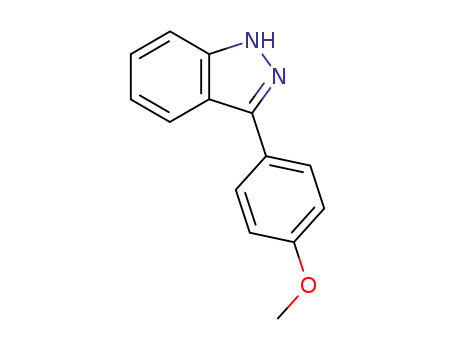 Molecular Structure of 55271-06-2 (3-(4-METHOXY-PHENYL)-1H-INDAZOLE)