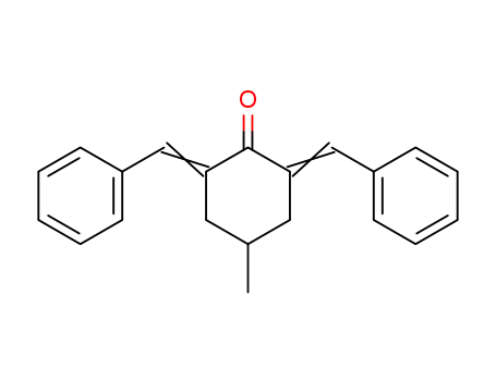 Molecular Structure of 19186-11-9 (2,6-Dibenzylidene-4-methylcyclohexanone)